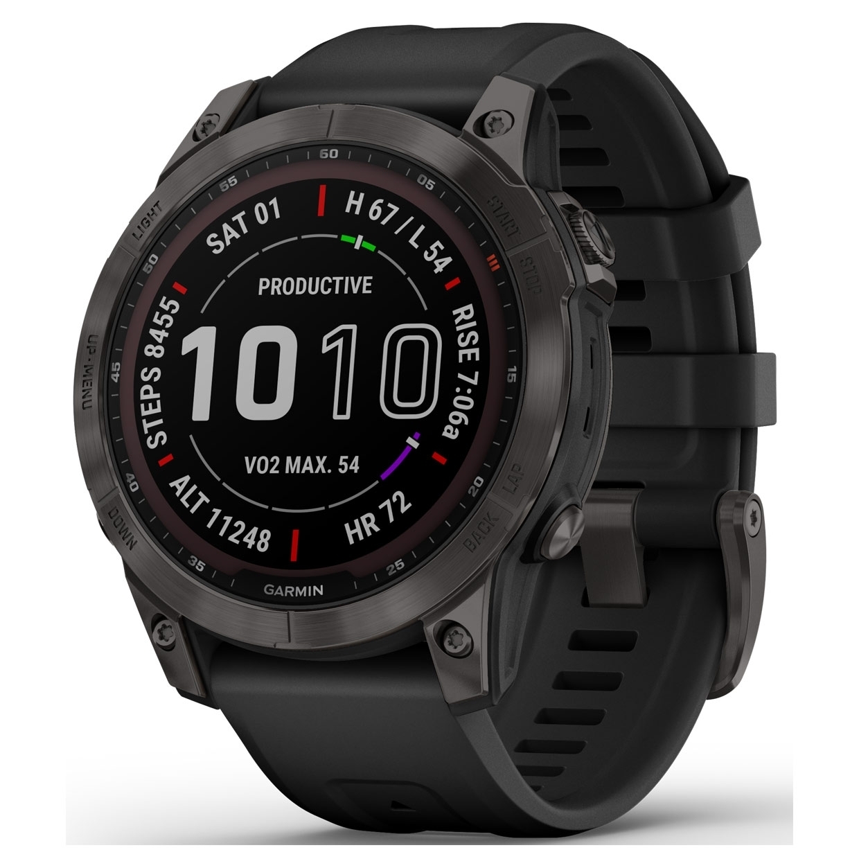 GPS Multisportuhr Fenix 7 Sapphire Solar jetzt günstig kaufen in unserem Onlineshop. Unschlagbar vielseitig. 7 Tage die Woche: mit einer der besten GPS-Multisport-Smartwatches. Ihr robustes Design begleitet dich zu neuen Bestleistungen. Das Power Sapphire™ Glas mit Solar-Ladelinse sorgt für extra Ausdauer. Steuere deine Aktivitäten intuitiv wie nie: klassisch über Tasten oder