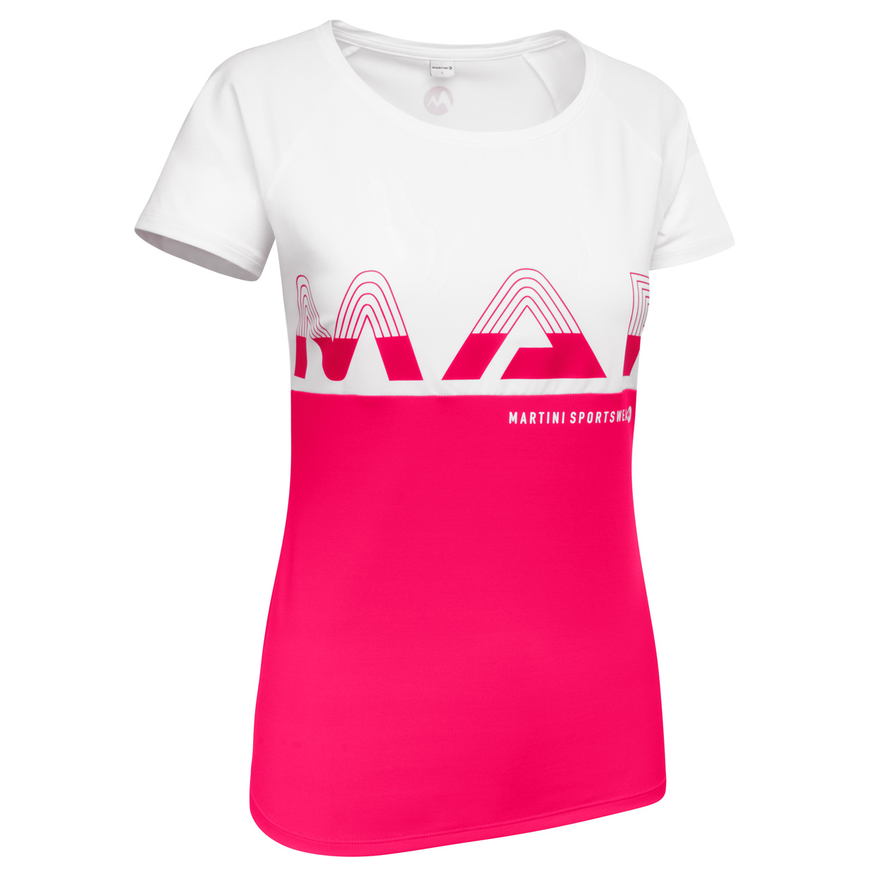 Damen Funktionsshirt Classy jetzt günstig kaufen in unserem Onlineshop. Beim Classy ist der Name Programm. Dieses klassisch geschnittene Martini Damen Shirt mit dem sportiven Colour Block in fruchtig-frischen Sommerfarben sieht aber nicht nur richtig schick aus. Das Classy ist auch ein vollwertiges Funktionsshirt