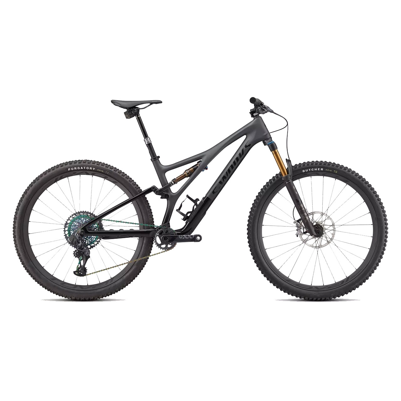 MTB Fully Stumpjumper Satin Brushed Black jetzt günstig kaufen in unserem Onlineshop. Das S-Works Stumpjumper ist alles