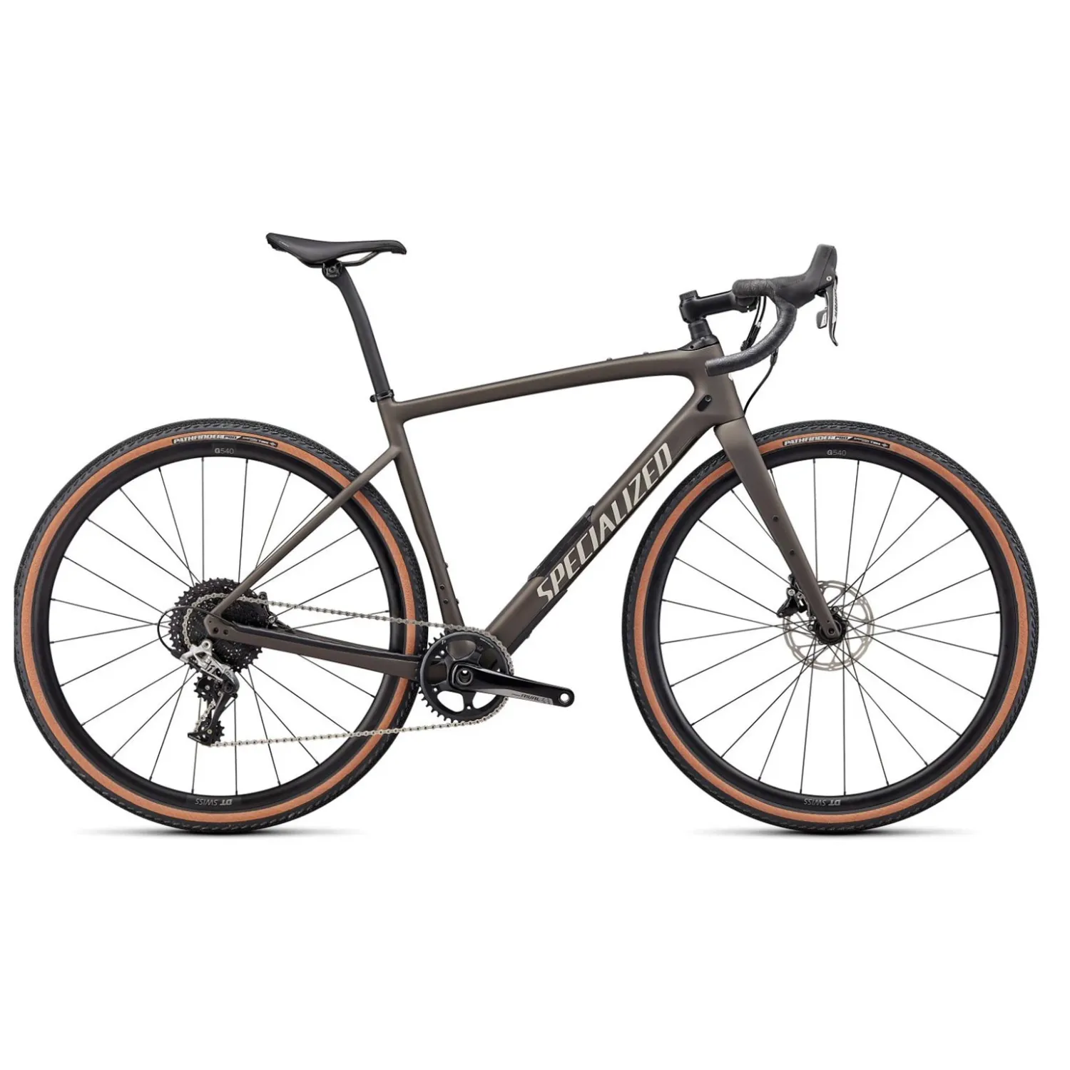 Gravel Bike Diverge Comp Carbon Gunmetal jetzt günstig kaufen in unserem Onlineshop. Willst du auf Wegen abseits von Autos und Menschenmengen radeln
